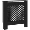 Radiatoriaus uždangalas, juodos spalvos, 78cm, MDF