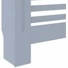 Radiatoriaus uždangalas, pilkos spalvos, 78cm, MDF