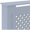 Radiatoriaus uždangalas, pilkos spalvos, 205cm, MDF