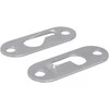 Raktelio pakabukas 2 pcs Sidabro 45 x 16 x 3.5 mm Geležis