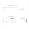 Rankena 12 pcs Juoda 120 x 39.6 x 17 mm Aliuminis