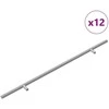 Rankena 12 pcs Sidabro 500 mm Plienas