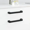 Rankena Paprastas 2 vnt. Juoda 380 x 34 x 85 mm Aliuminis ir PP