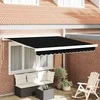 Ištraukiama markizė Juoda 350 x 250 cm Audinys ir metalas
