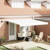 Ištraukiama markizė Balta 400 × 300 cm Audinys ir aliuminis