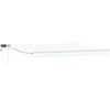 Rankinė ištraukiama markizė su LED Baltas 4,5 × 3 m