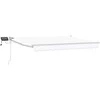 Rankinė ištraukiama markizė su LED Baltas 3,5 x 2 m