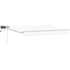 Rankinė ištraukiama markizė su LED Baltas 2,5 x 2 m