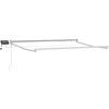 Rankinė ištraukiama markizė su LED Bežinė ir balta 3,5 x 2 m