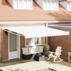 Ištraukiama markizė Balta 400 × 300 cm Poliesteris ir aliuminis