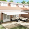 Ištraukiama markizė Balta 600 × 300 cm Poliesteris ir aliuminis