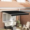 Ištraukiama markizė Juoda 350 x 250 cm Poliesteris ir plienas
