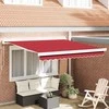 Ištraukiama markizė Raudona 300 x 250 cm Audinys ir metalas