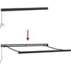 Ištraukiama markizė Smėlio 350 x 250 cm Audinys ir metalas