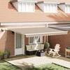 Ištraukiama markizė Smėlio 450 × 300 cm Audinys ir plienas
