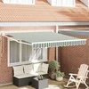 Ištraukiama markizė Žalia ir balta 350 x 250 cm