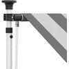 Rankinė sulankstoma markizė Antracito ir baltos 150 cm