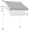 Rankinė sulankstoma markizė Antracito ir baltos 350 cm