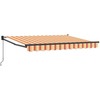 Ištraukiama markizė Geltona, oranžinė ir balta 3,5 x 2 m