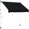 Rankinė sulankstoma markizė Juoda 150 cm