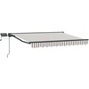 Rankinis markizės rėmas su LED 5 × 3,5 m