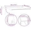 Manual Awning Frame with Solar LED 3 x 2 m Antracito