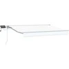Rankinis markizės rėmas su LED Baltas 3 x 2,5 m