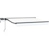 Rankinis markizės rėmas su LED Balta ir antracito 3 x 2,5 m