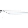 Rankinis markizės rėmas su LED Baltas 3 x 2 m