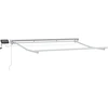 Manual Awning Frame with Solar LED 3 x 2,5 m Balta