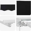 Rankinis markizės rėmas su LED Juoda ir Balta 4 × 3,5 m