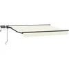 Rankinis markizės rėmas su LED Kremo ir antracito 3 x 2,5 m