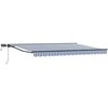 Rankinis markizės rėmas su LED 4 × 3,5 m