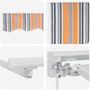 Rankinis markizės rėmas su LED Mėlyna, Oranžinė, Balta 5 x 3 m