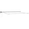 Rankinis markizės rėmas su LED Ruda ir balta 4,5 × 3,5 m