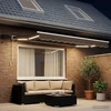Rankinis markizės rėmas su LED Taupe 3 x 2 m
