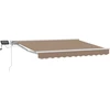 Rankinis markizės rėmas su LED Taupe 4 × 3,5 m