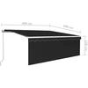 Rankiniu būdu ištraukiama markizė, antracito, 4x3m