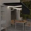Rankiniu būdu ištraukiama markizė, antracito, 6x3m