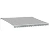 Ištraukiama markizė Antracito ir baltos 450 × 350 cm