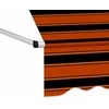 Rankiniu būdu ištraukiama markizė, oranžinė ir ruda, 400cm