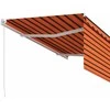 Rankiniu būdu ištraukiama markizė, oranžinė ir ruda, 3x2,5m