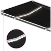 Rankiniu būdu ištraukiama markizė su LED, antracito, 450x350cm