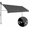 Rankiniu būdu ištraukiama markizė su LED, antracito, 350cm