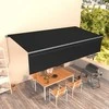 Rankiniu būdu ištraukiama markizė su uždanga, antracito, 6x3m