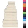 Rankšluostis Rankšluosčių rinkinys, 12vnt., kreminiai, 100%medvilnė, 360g/m²