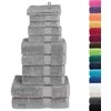 Rankšluostis Rankšluosčių rinkinys SOLUND, 12vnt., pilki, 600g/m²