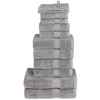 Rankšluostis Rankšluosčių rinkinys SOLUND, 12vnt., pilki, 600g/m²