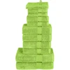 Rankšluostis Rankšluosčių rinkinys SOLUND, 12vnt., žali, 600g/m²