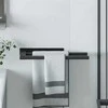 Rankšluosčių stovas Juoda 40 x 9 x 4 cm Nerūdijantis plienas